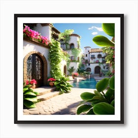 Mediterranean Villa Art Print