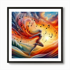 Music Notes 9 Art Print