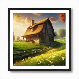 House In The Countryside 14 Art Print