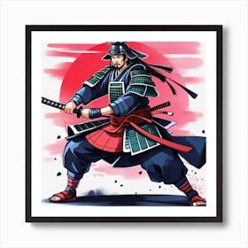 Samurai Warrior Art Print