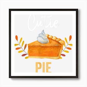 Vintage Retro Cute Pumpkin Pie Funny Thanksgiving Pie Lover Art Print