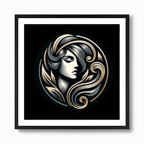 Woman'S Head Art Print