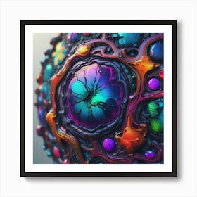 Abstract Painting shatter Art Print