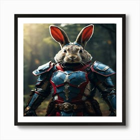 Rabbit In Armor 1 Art Print