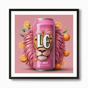 Lion With Oranges Art Print