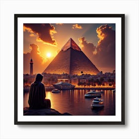 Egypt At Sunset 6 Art Print