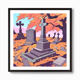 Graveyard 13 Art Print