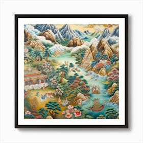 Chinese Landscape Painting 1 Art Print