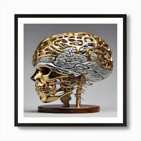 Brain Sculpture Affiche