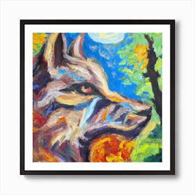 sacred wolff Art Print