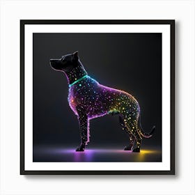 Glowing Dog 1 Art Print