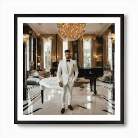 Man In White Tuxedo Art Print