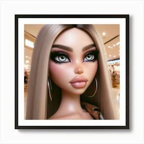 Doll With Long Hair 2 Art Print