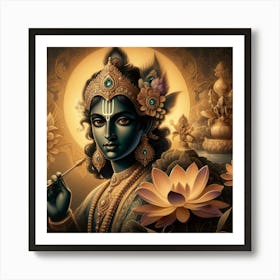 Lord Krishna 10 Art Print