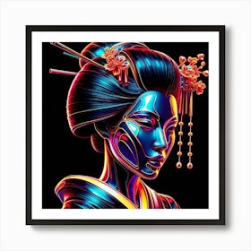 Japan Geisha Visual 95 Art Print