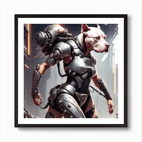 Futuristic Dog Art Print