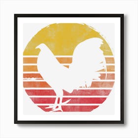 Vintage Cock Fight Rooster Art Print