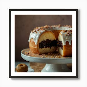 Donuts On A Plate Art Print