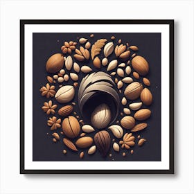Nuts And Seeds 24 Art Print