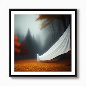 White Ghost In The Forest Art Print