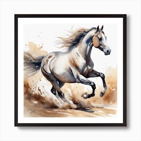 Horse Painting Art Print