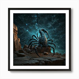 Scorpion In Space 1 Art Print