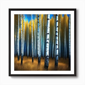 Birch Forest 13 Art Print