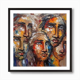 Faces Of Delusions Of Grandeur #3 Art Print