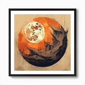 Moon In The Sky Art Print