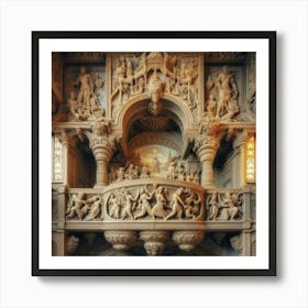 Interior Of A Church Art Print