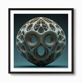 3d Printed Sphere 3 Art Print