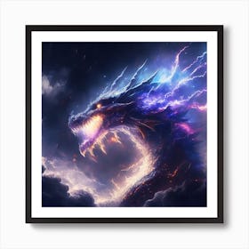 Lightning Dragon 1 Art Print