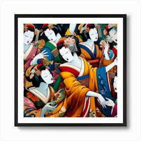 Japan Geisha Visual 85 Art Print