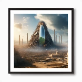 Alien City 3 Art Print