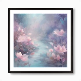 Lotus Flowers Art Print