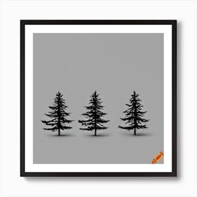 Simple Pines Art Print