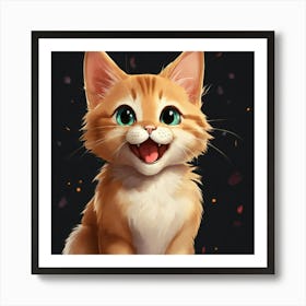 Cute Kitten Art Print