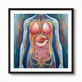 Organs Of The Human Body 16 Art Print