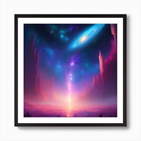 Distant Galaxy Art Print