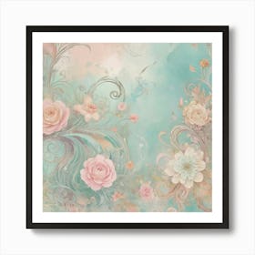 Pink Roses Art Print