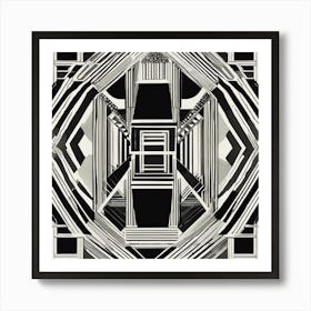 Abstract Geometric Pattern Art Print