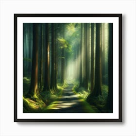 Forest Path 1 Art Print