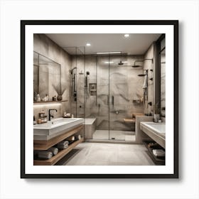 Modern Bathroom art Poster