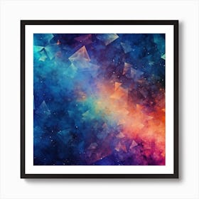 Abstract Space Background Art Print