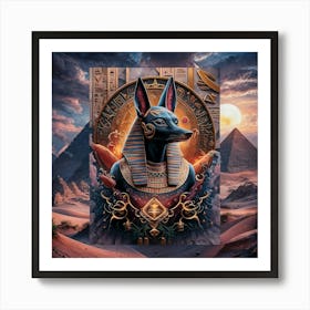 Egyptian king set Art Print