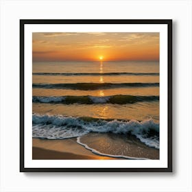 Sunrise On The Beach Art Print