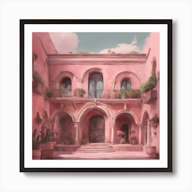 Italian Building With Arches Art Print