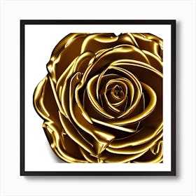 Golden Rose 1 Art Print