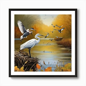 World Migratory Bird Day, 11 May Art Print