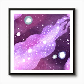 Galaxy purple 3 Art Print